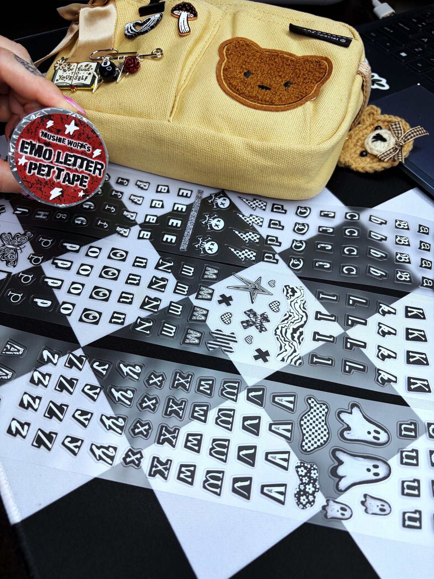 emo letter pet tape