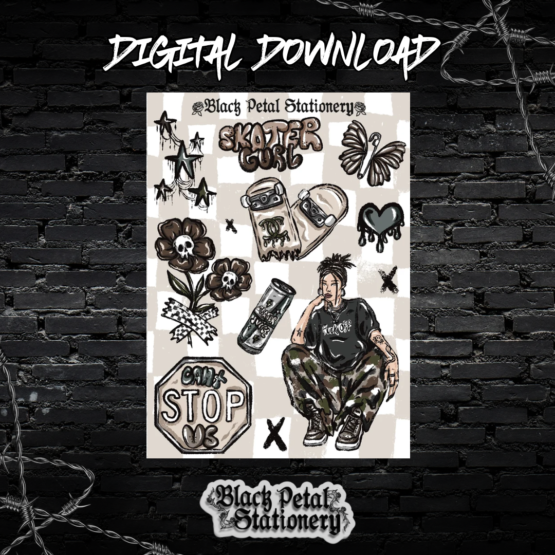 Sk8ter Gurl - Digital Sticker