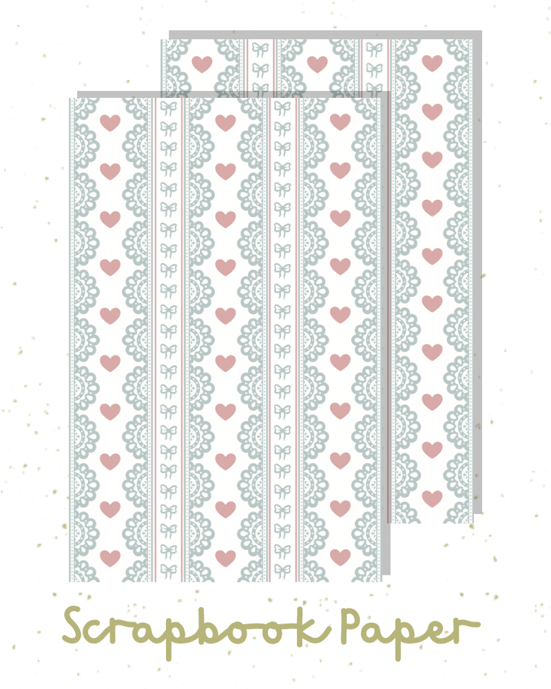 Coquette Scrapbook Paper Pack