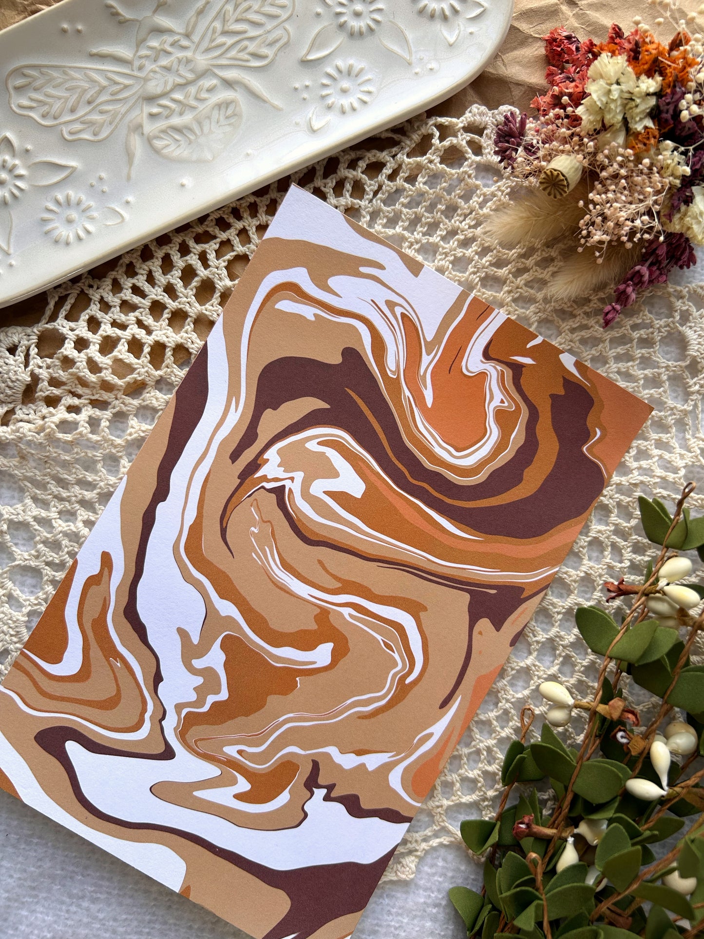 Iced Coffee Scrapbook Paper