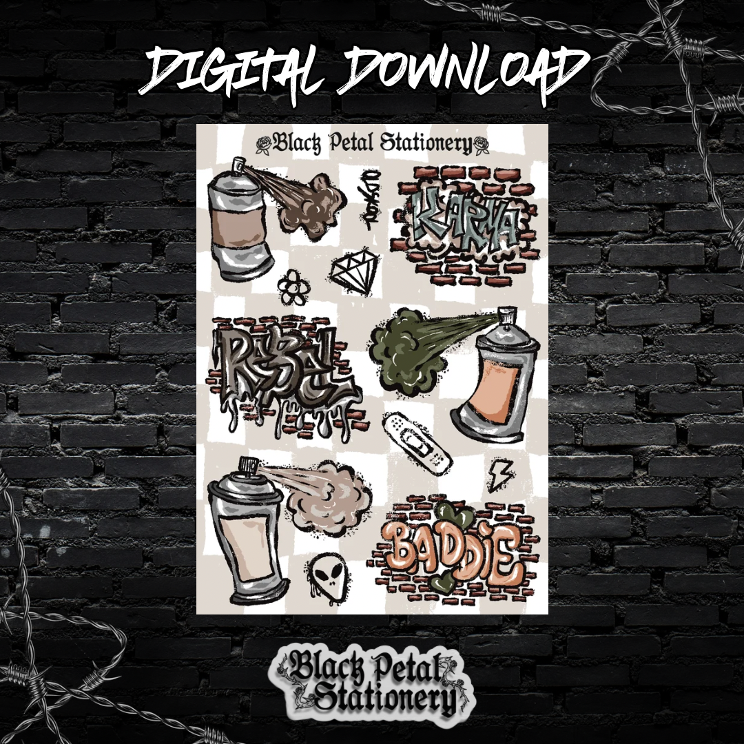 Graffiti Cans - Digital Sticker
