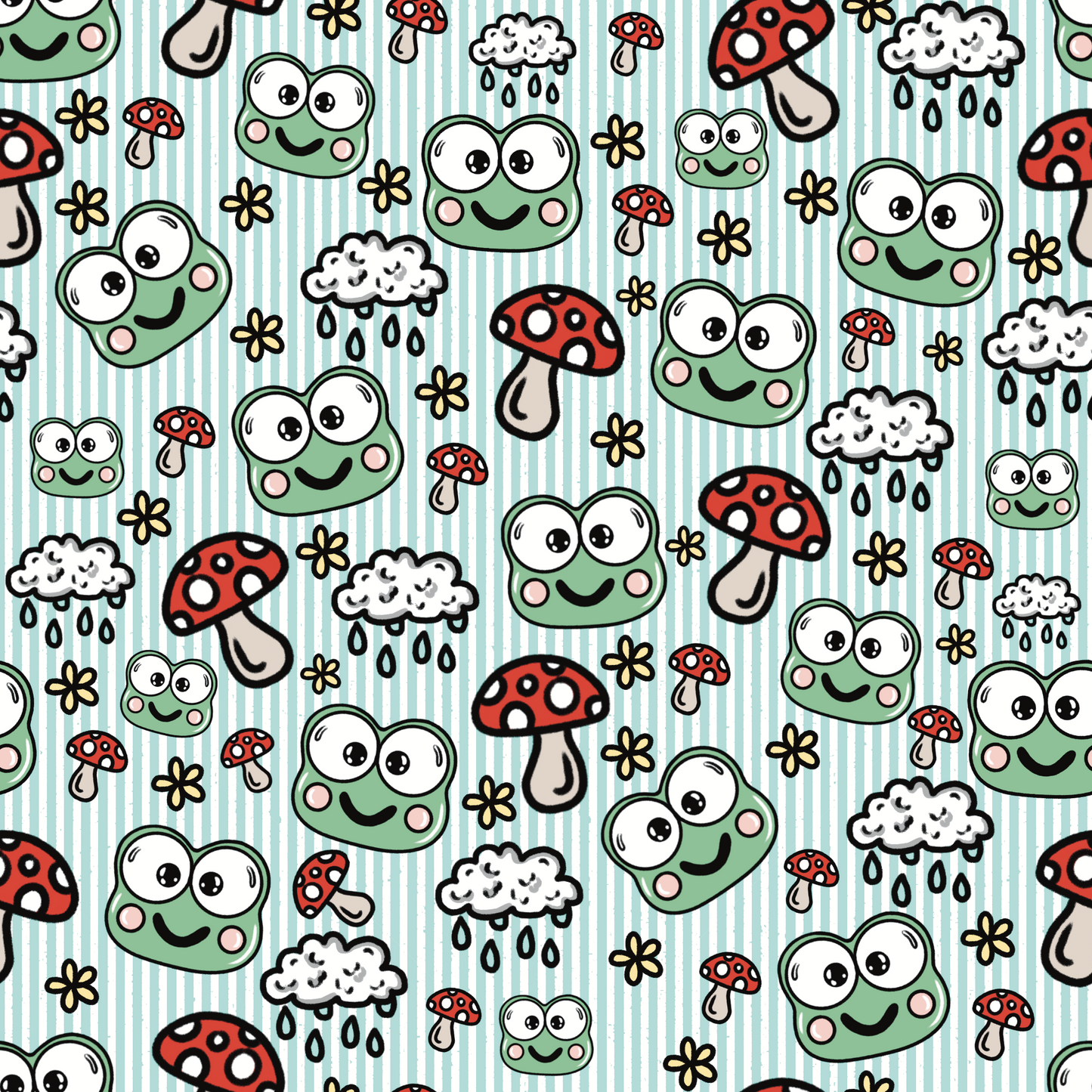 Keroppi Scrapbook Paper