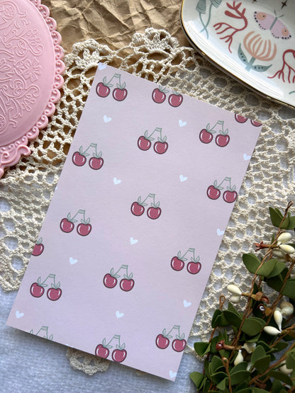Muted Cherries Scrapbook Paper