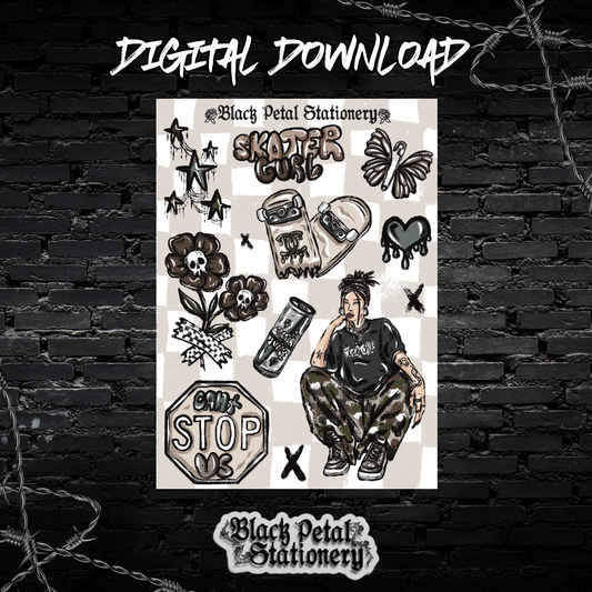 Sk8ter Gurl - Digital Sticker