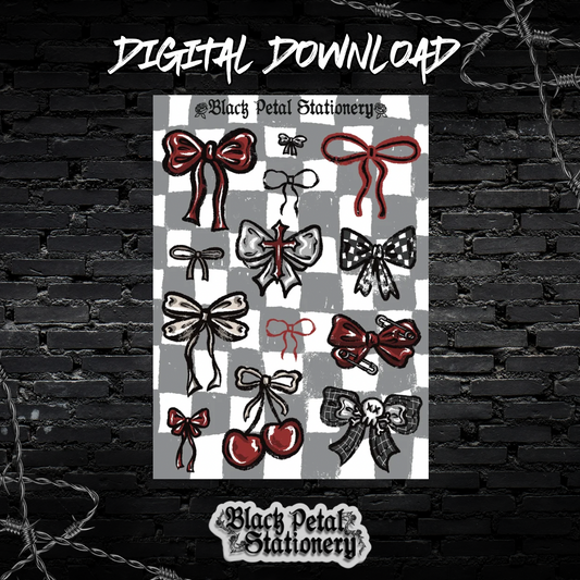 Emo Bows - Digital Sticker