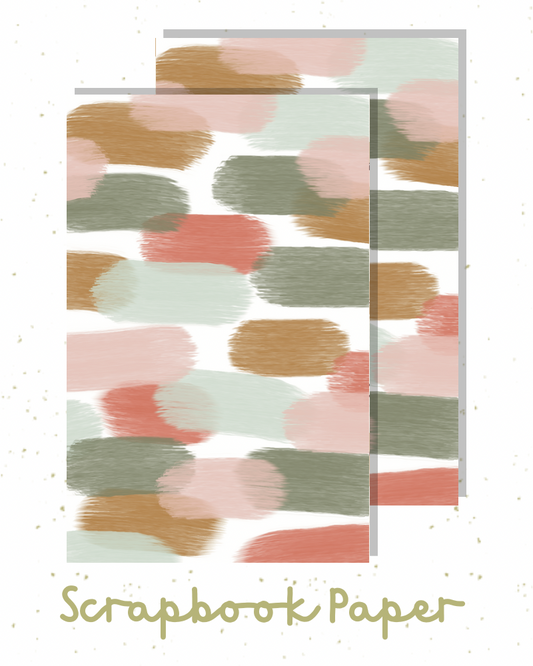 Brush Stroke Scrapbook Paper