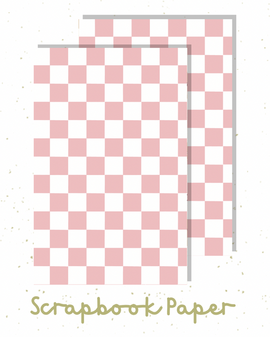 Pink Rally Scrapbook Paper