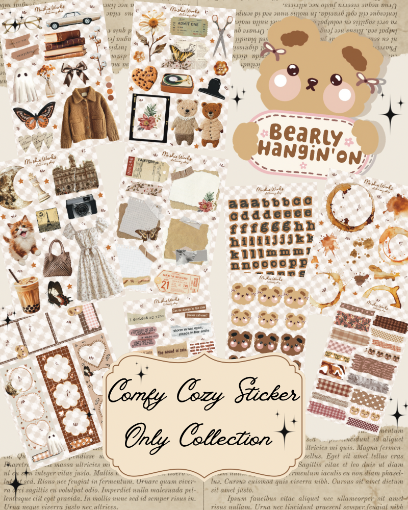 Comfy Cozy Sticker Only Collection