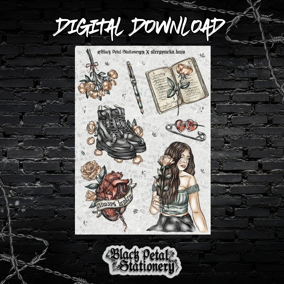 Tears & Roses - Digital Sticker