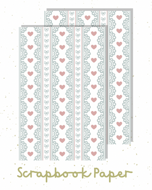 Coquette Lace Scrapbook Paper
