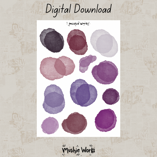 Purple Blotches - Digital Download