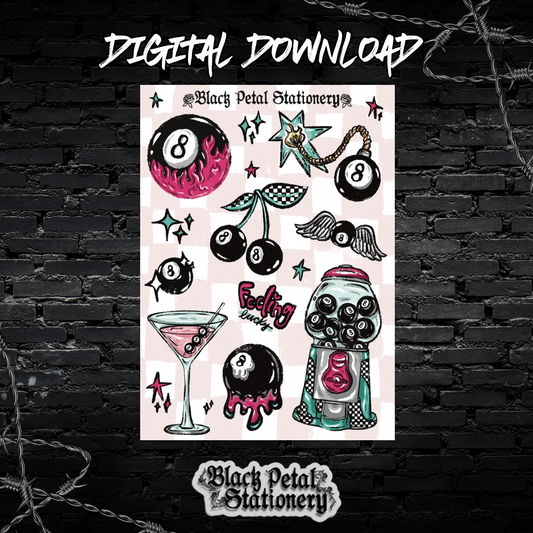 8 Ball Baddie - Digital Sticker