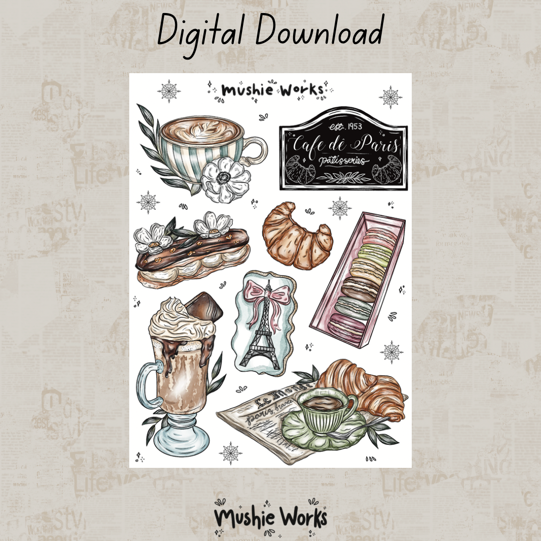 Paris Cafe - Digital Download