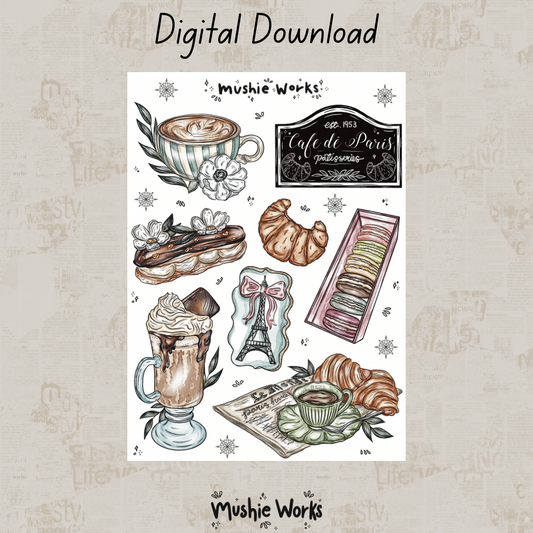 Paris Cafe - Digital Download