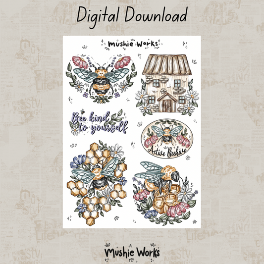 Busy Bee Cottage - Digital Sticker
