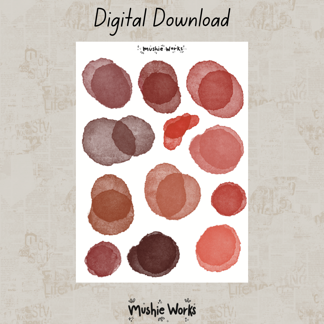 Red Blotches - Digital Download – Mushie Works