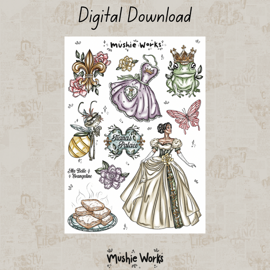 Princess & The Frog - Digital Sticker