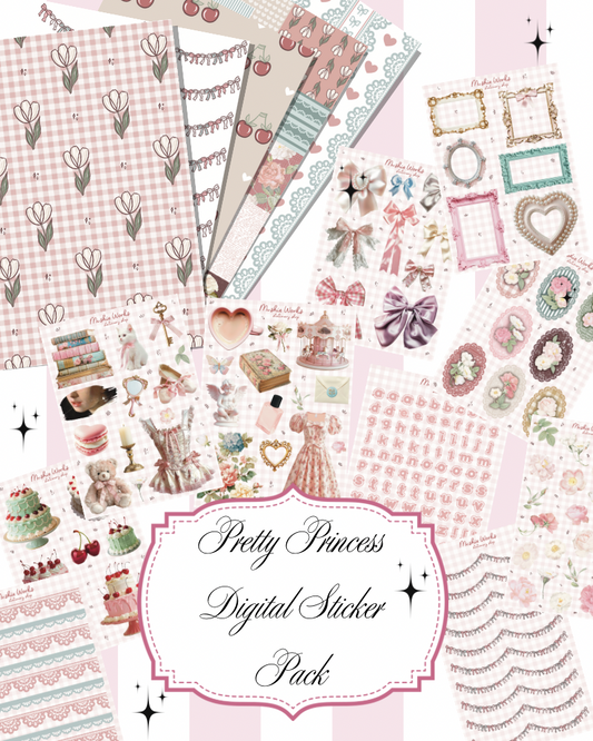 Pretty Princess Digital Sticker Pack