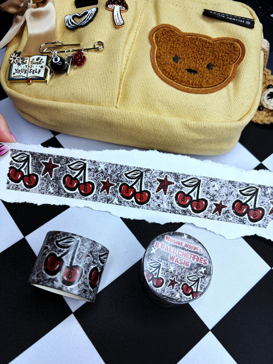 eight ball cherry washi tape