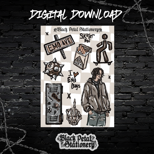 Hot Emo Boy - Digital Sticker