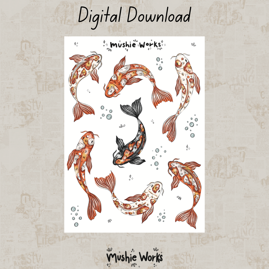 Koi Fish - Digital Download