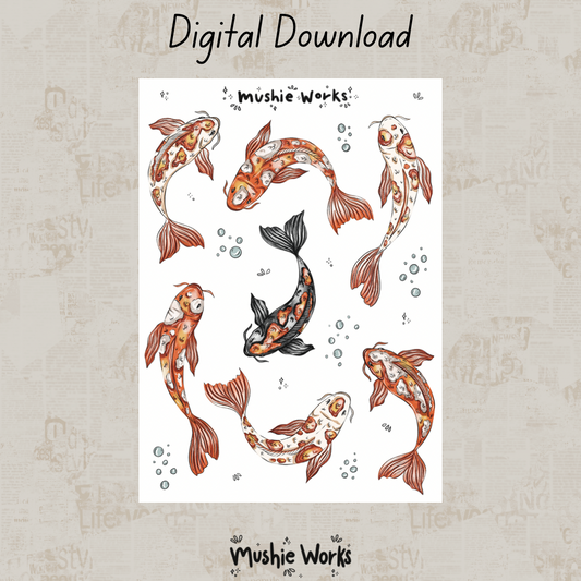 Koi Fish - Digital Download