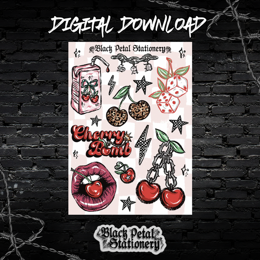 Cherry Bomb - Digital Sticker