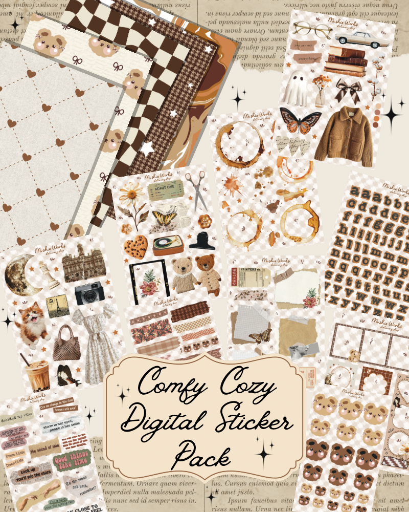 Comfy Cozy Digital Sticker Pack