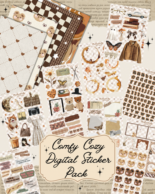 Comfy Cozy Digital Sticker Pack