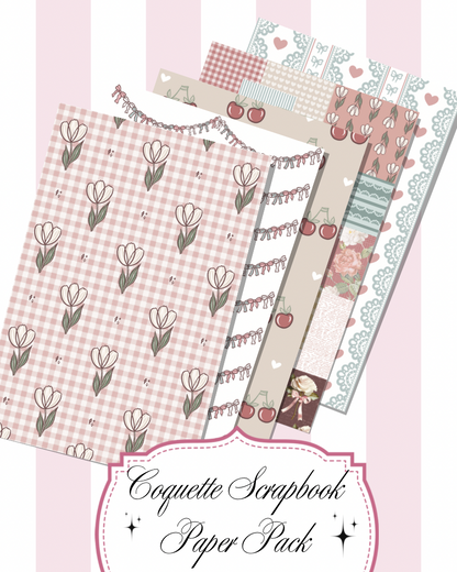 Coquette Scrapbook Paper Pack