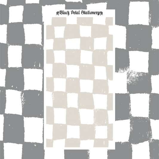 beige check tn sticker insert