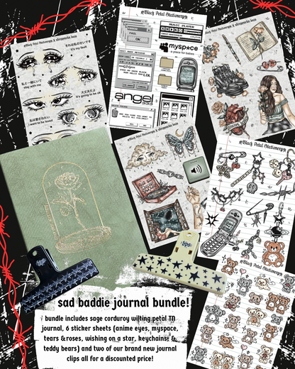 sad baddie journal bundle