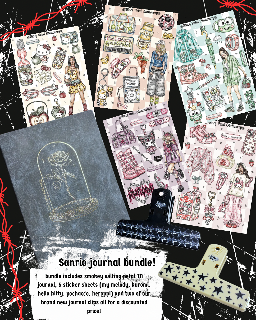 sanrio journal bundle
