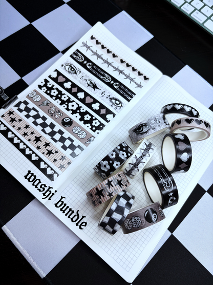 dark baddie washi bundle